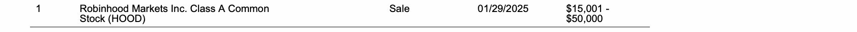 Row 1 of page 13 of the report, as printed