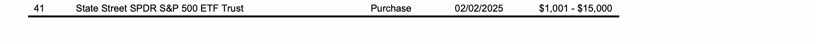 Row 41 of page 9 of the report, as printed