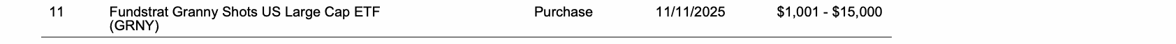 Row 11 of page 9 of the report, as printed