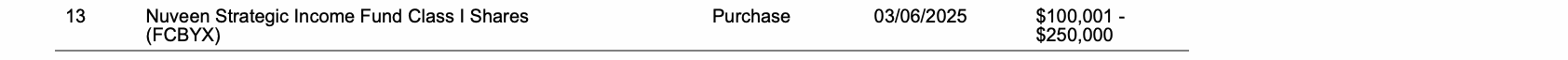 Row 13 of page 11 of the report, as printed