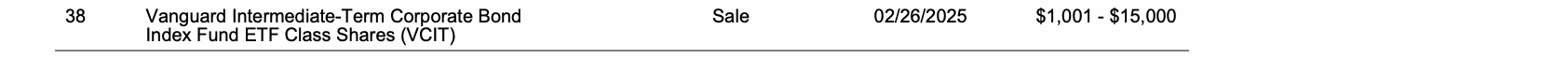 Row 38 of page 13 of the report, as printed